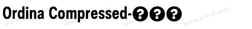 Ordina Compressed字体转换 Ordina Compressed字体转换
